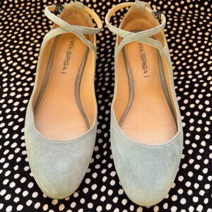 Via Spiga Suede Ballet Flats
